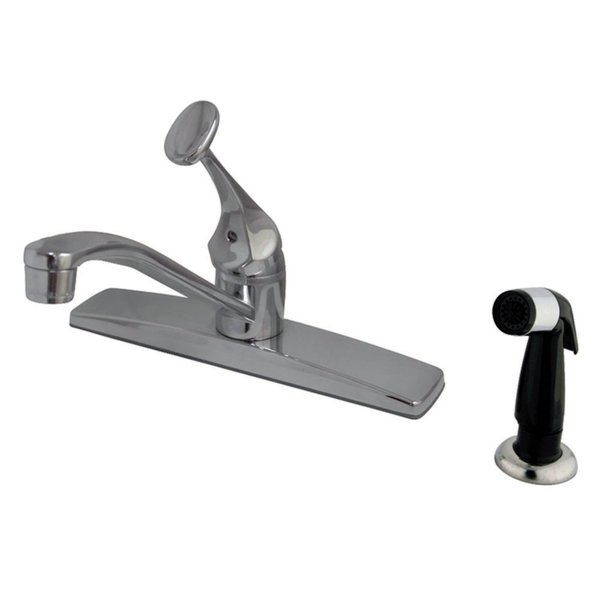 Kingston Brass KB0572 Columbia Single-Handle Centerset Kitchen Faucet, Polished Chrome KB0572